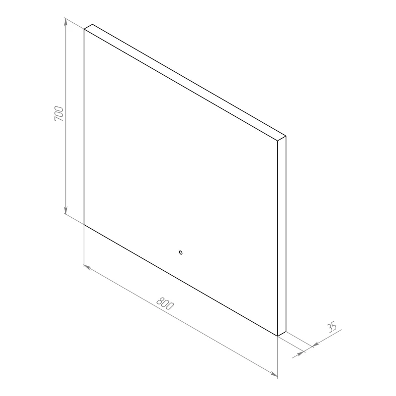 LED-Badspiegel Hit 80 cm, dimmbar, Touchless, Anti-Beschlag – MTAMOX10801S