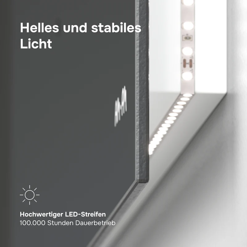 LED-Badspiegel Hit 60 cm, dimmbar, Touchless, Anti-Beschlag – MTAMOX10601S