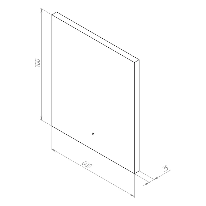 LED-Badspiegel Hit 60 cm, dimmbar, Touchless, Anti-Beschlag – MTAMOX10601S