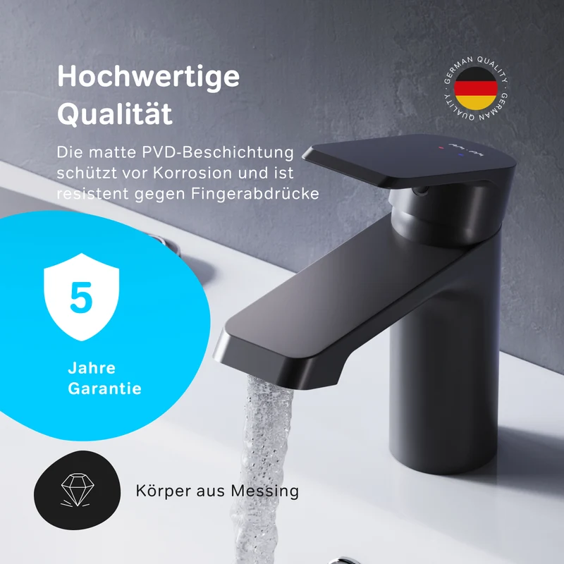 Waschtischarmatur Flash mit Klick-Ablaufgarnitur – FNA82122