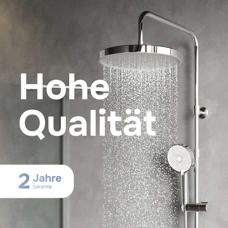 Duschsystem Play mit Thermostat und Regendusche – F078Z400