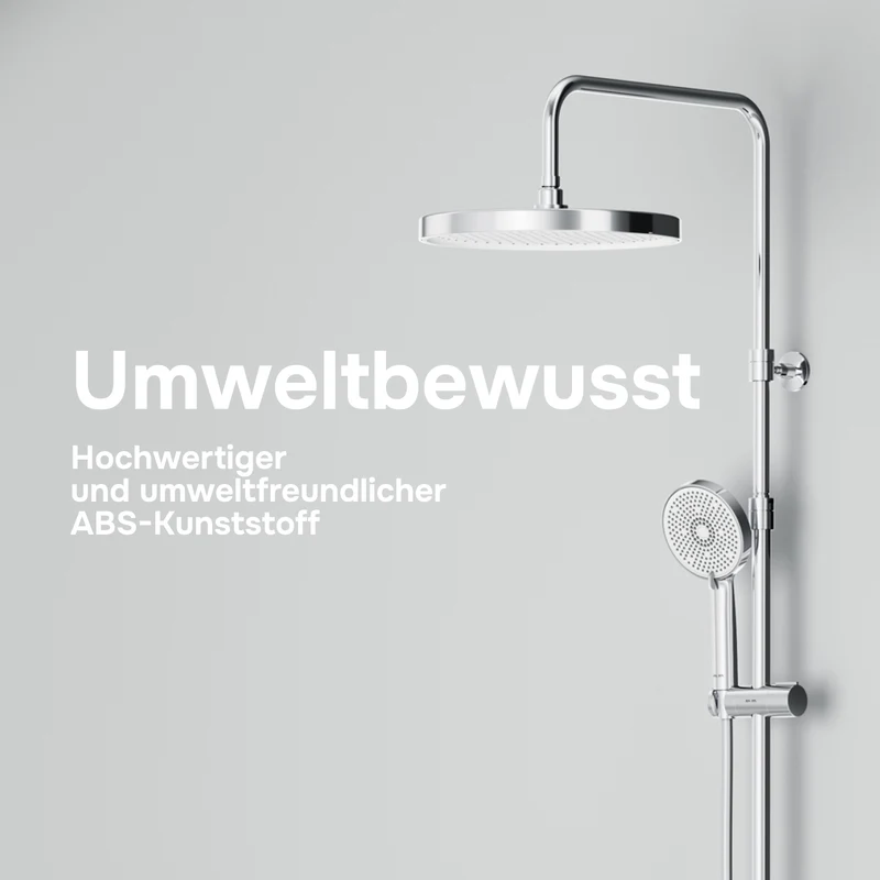Duschsystem Play mit Thermostat und Regendusche – F078Z400