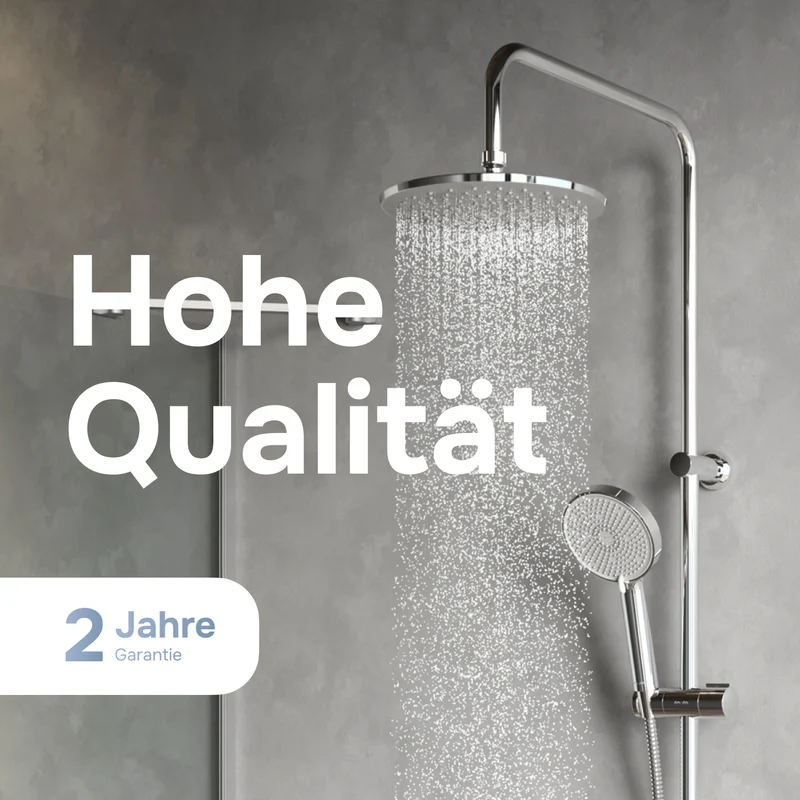 Duschsystem Play mit Thermostat und Regendusche – F078Y400