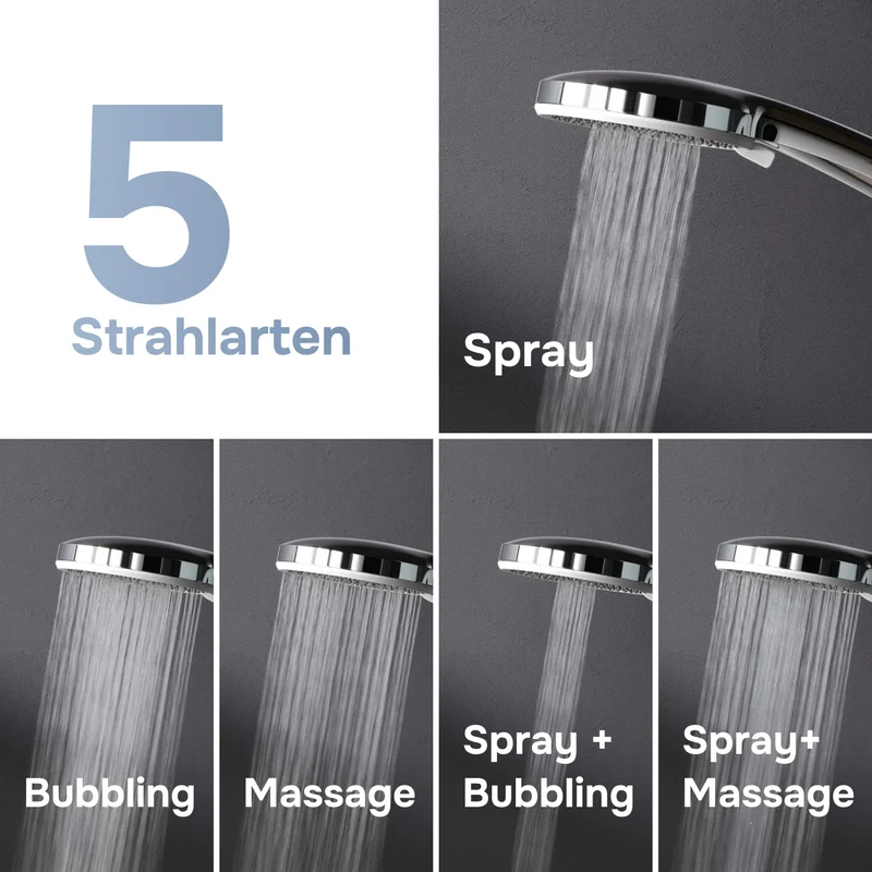 Duschsystem Play mit Thermostat und Regendusche – F078Y400