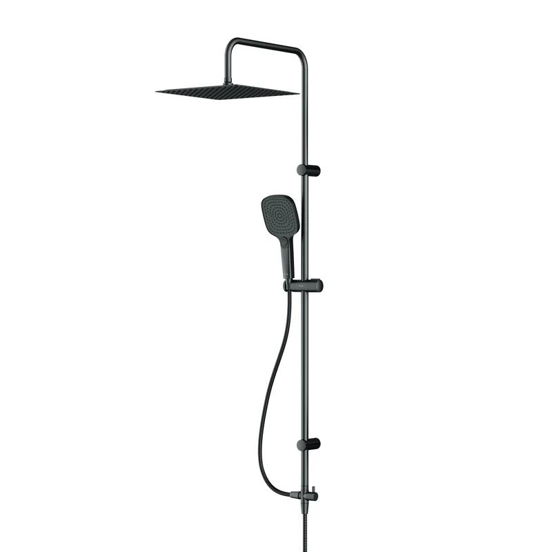 Duschsystem Play mit Regendusche, Schwarz – F078X022