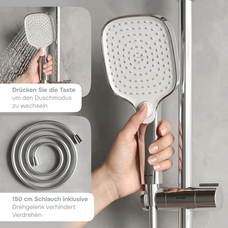 Duschsystem Play mit Regendusche – F078X000