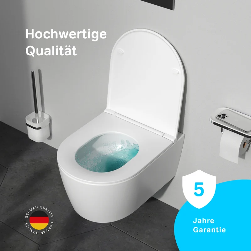 Wand-WC Func AquaSpin spülrandlos mit WC-Sitz – CFA1902PSC
