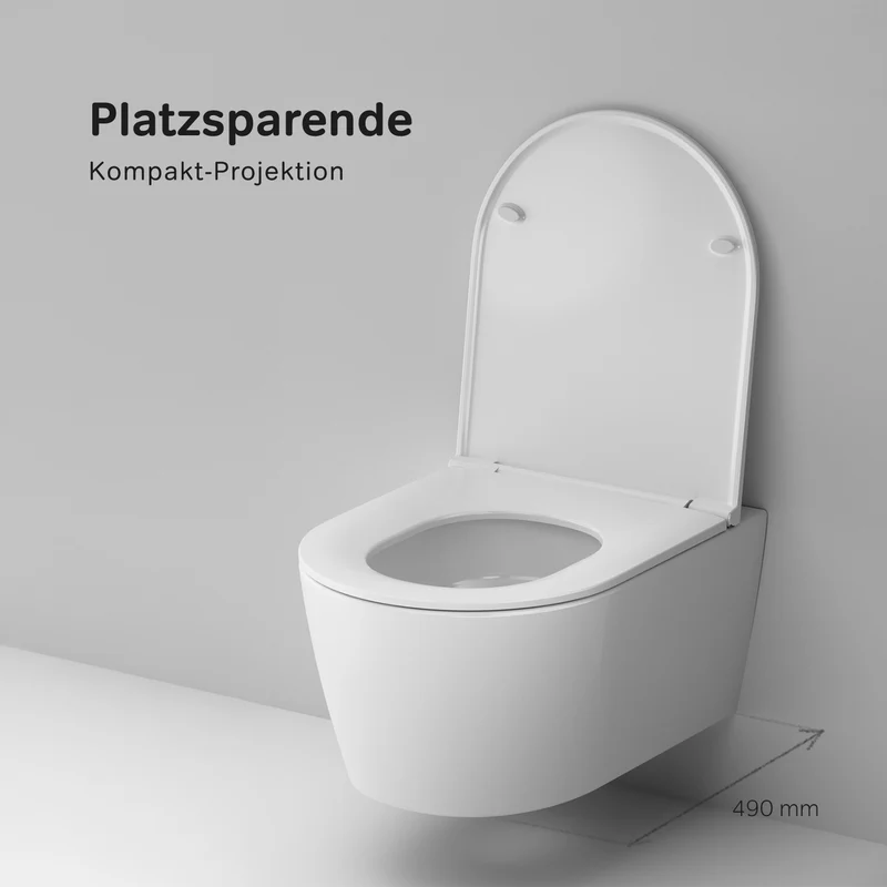 Wand-WC Func AquaSpin spülrandlos mit WC-Sitz – CFA1902PSC