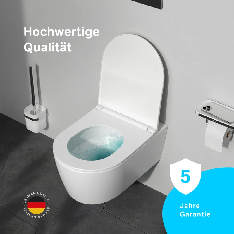Wand-WC Func AquaSpin spülrandlos mit WC-Sitz – CFA1903PSC