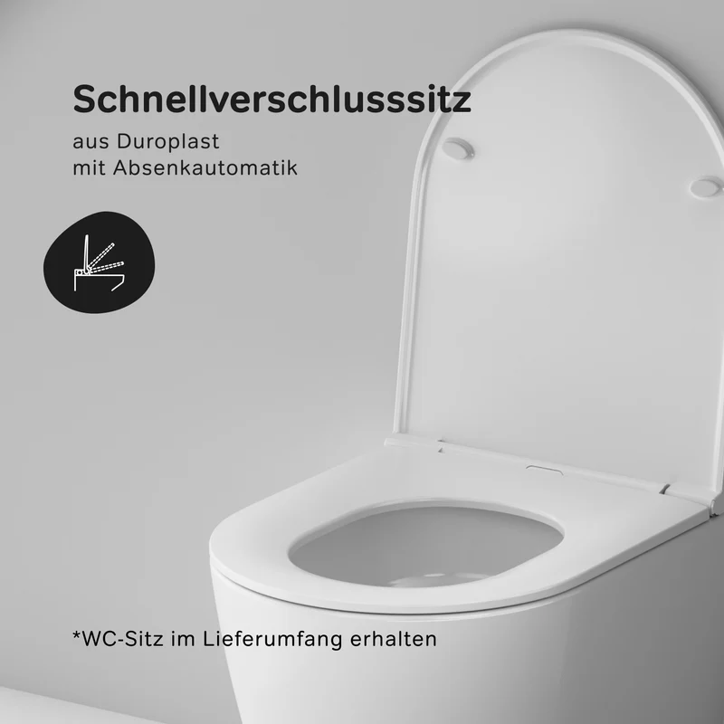 Wand-WC Func AquaSpin spülrandlos mit WC-Sitz – CFA1903PSC