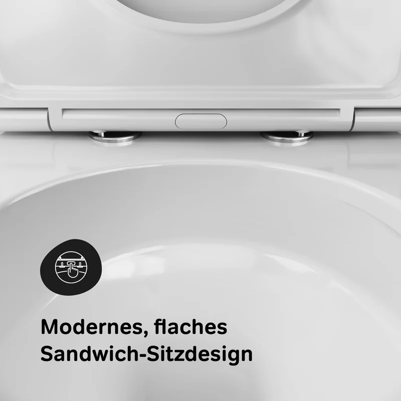 Wand-WC Func AquaSpin spülrandlos mit WC-Sitz – CFA1903PSC