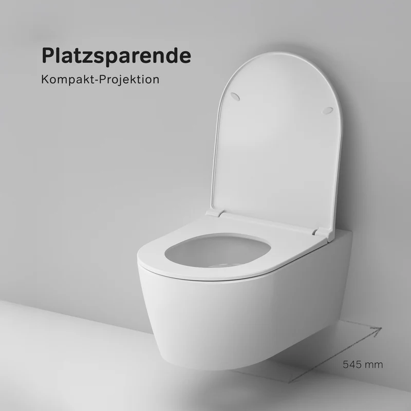 Wand-WC Func AquaSpin spülrandlos mit WC-Sitz – CFA1903PSC
