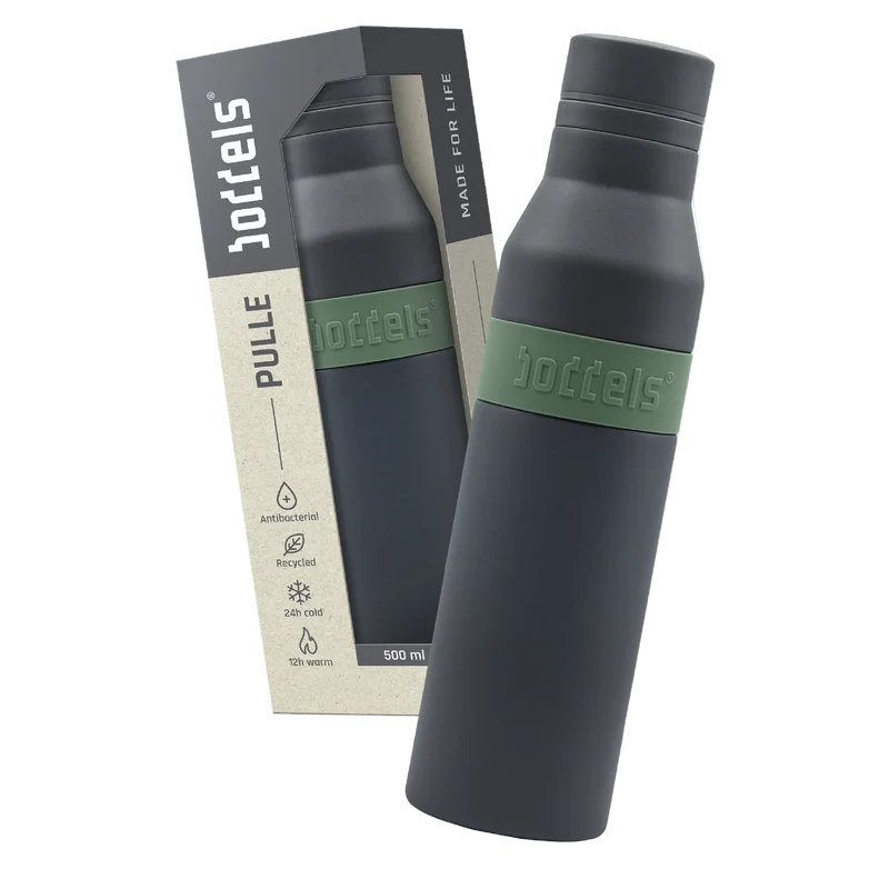 boddels PULLE Trinkflasche 0,5 l isoliert anthrazit/salbei