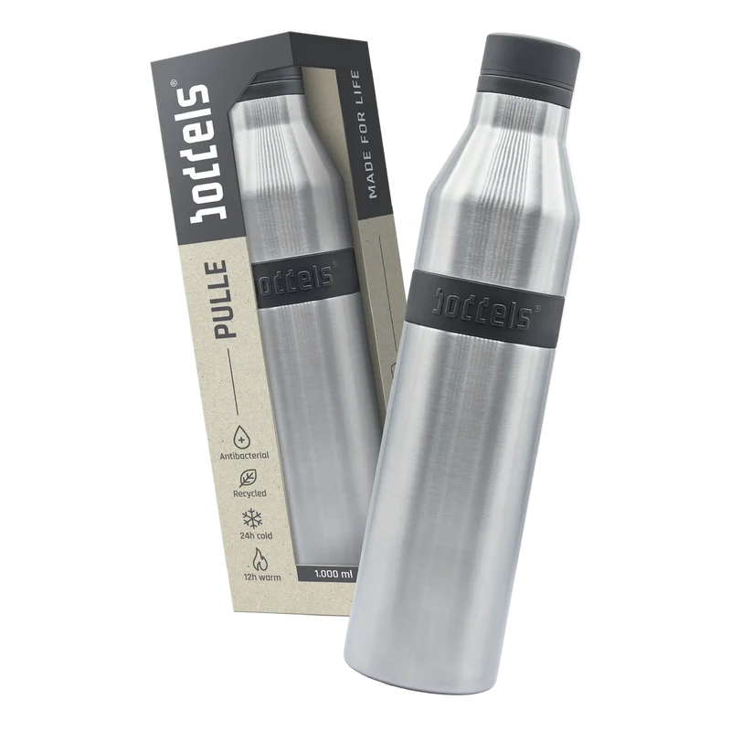 boddels PULLE Trinkflasche 1,0 l isoliert edelstahl