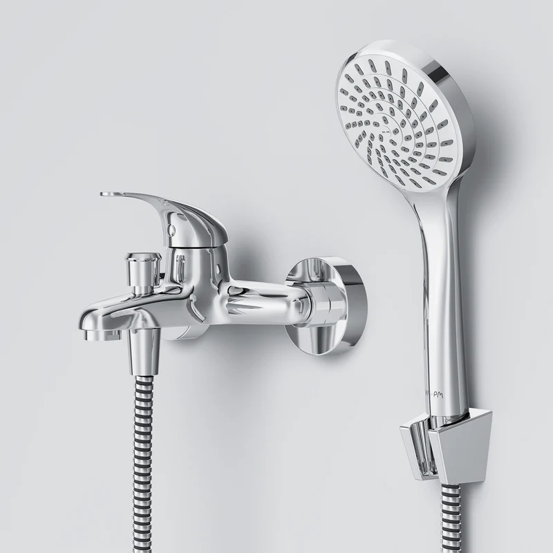 Wannenarmatur Play mit Handbrause und Halter – F8315000