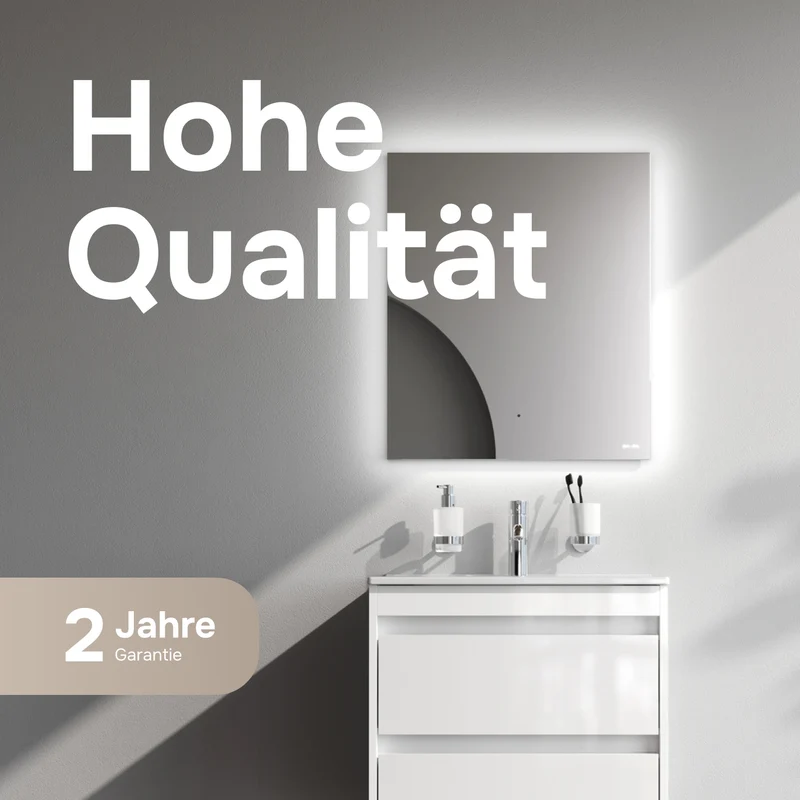 Waschtischunterschrank mit Waschbecken, 60 cm, als Flachpaket, 2 Schubladen, Weiß glänzend – MPAX0602WG-C0602WG