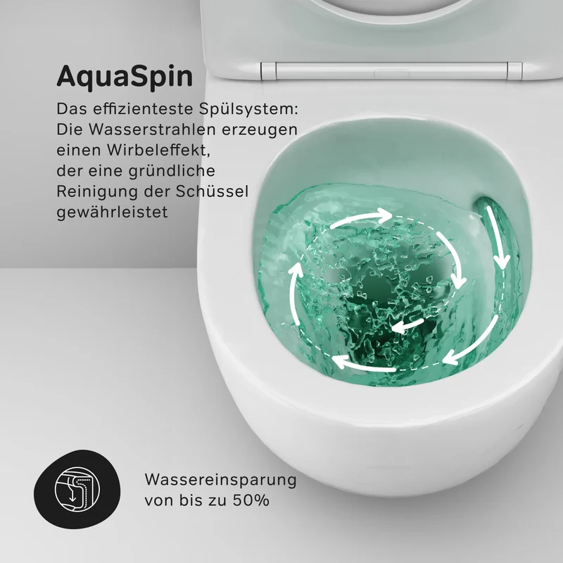 WC-Komplettset Like mit Vorwandelement und weißer Betätigungsplatte – IIS90201.LA1900