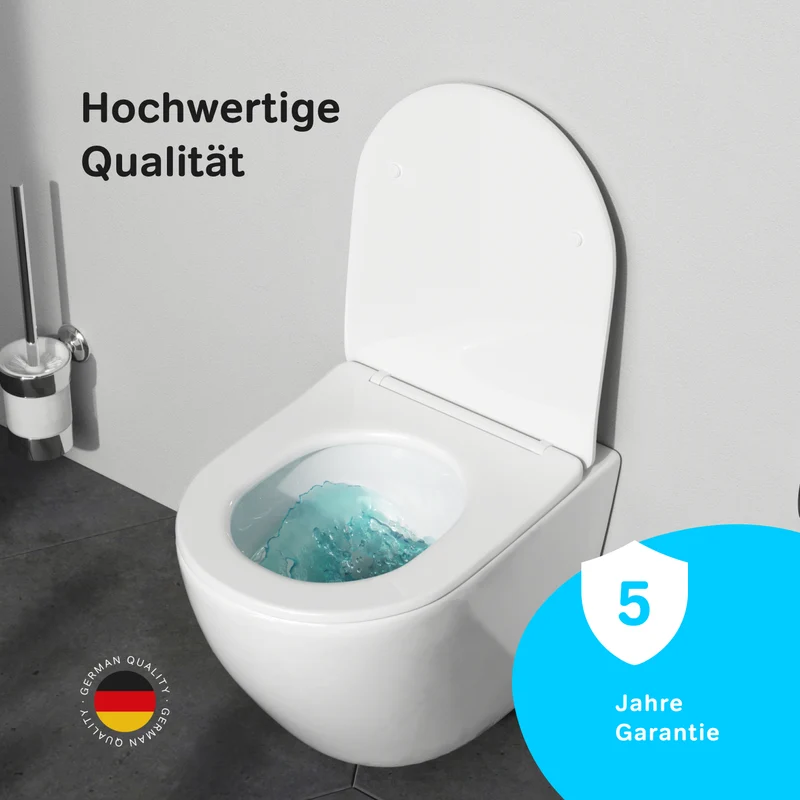 WC-Komplettset Like mit Vorwandelement und weißer Betätigungsplatte – IIS90101.LA1900