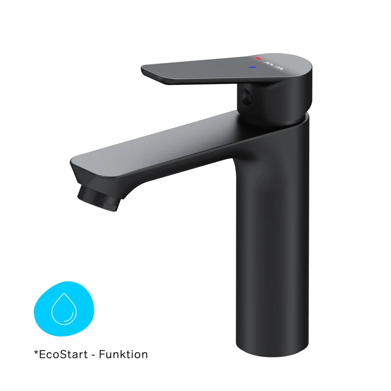 Waschtischarmatur Hit mit EcoStart, Schwarz – FTA02822