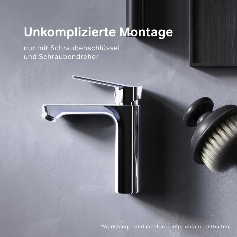 Waschtischarmatur Hit mit EcoStart, Chrom – FTA02800