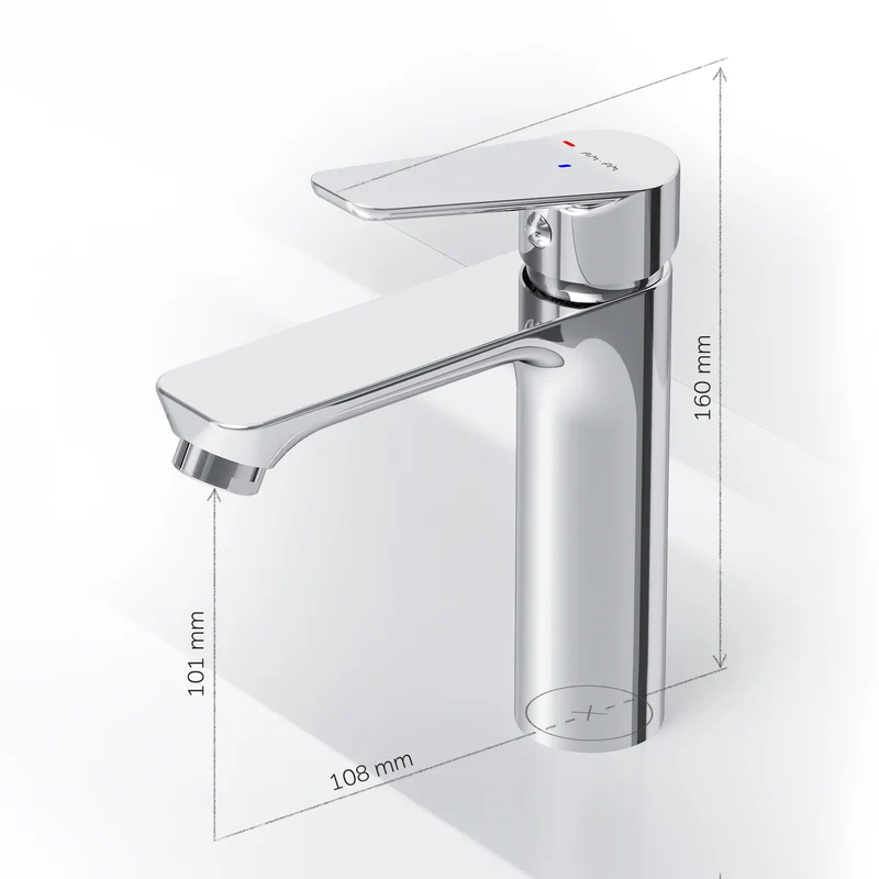 Waschtischarmatur Hit mit EcoStart, Chrom – FTA02800