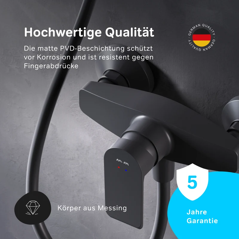 Duscharmatur Flash, Schwarz – FNA20022