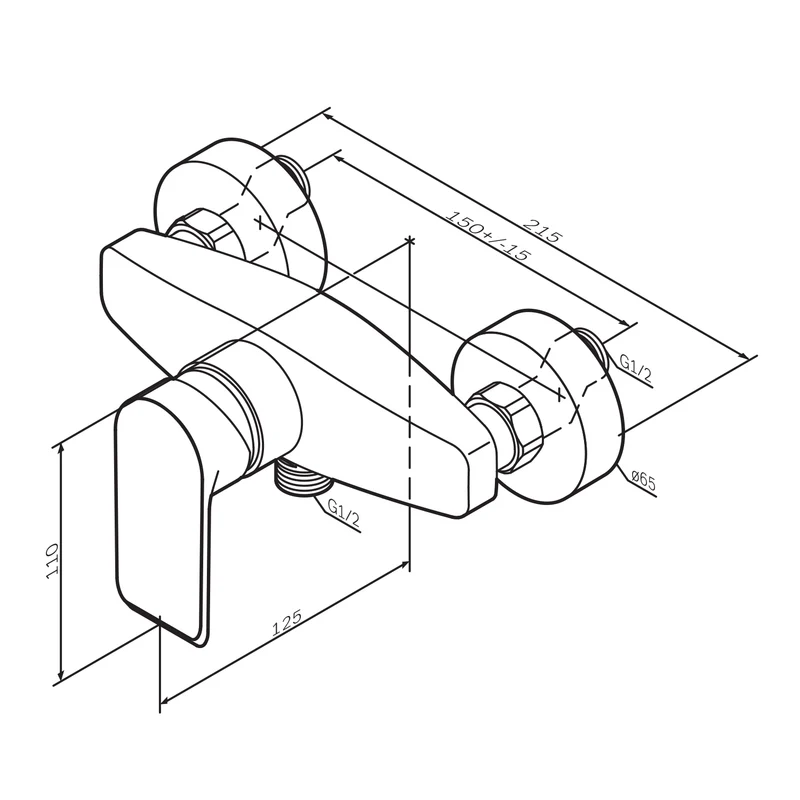 Duscharmatur Flash, Chrom – FNA20000