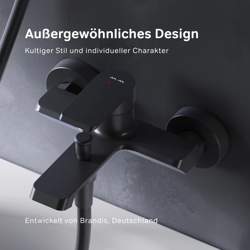 Wannenarmatur Flash, Schwarz – FNA10022