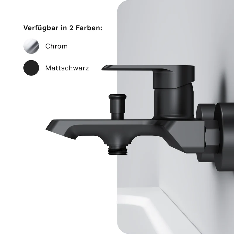 Wannenarmatur Flash, Schwarz – FNA10022