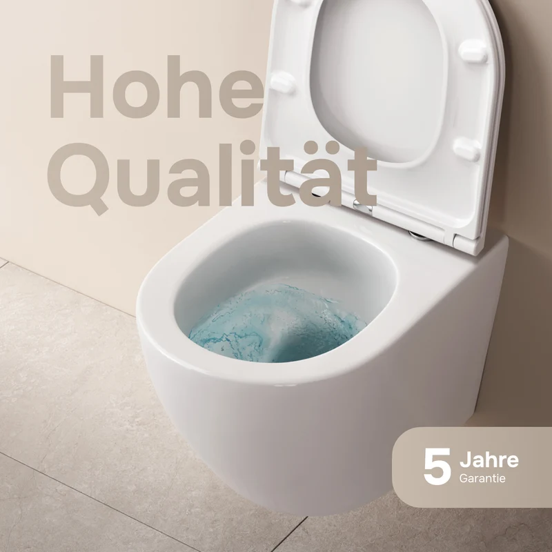 Wand-WC Like AquaSpin spülrandlos mit WC-Sitz – CLA1900PSC