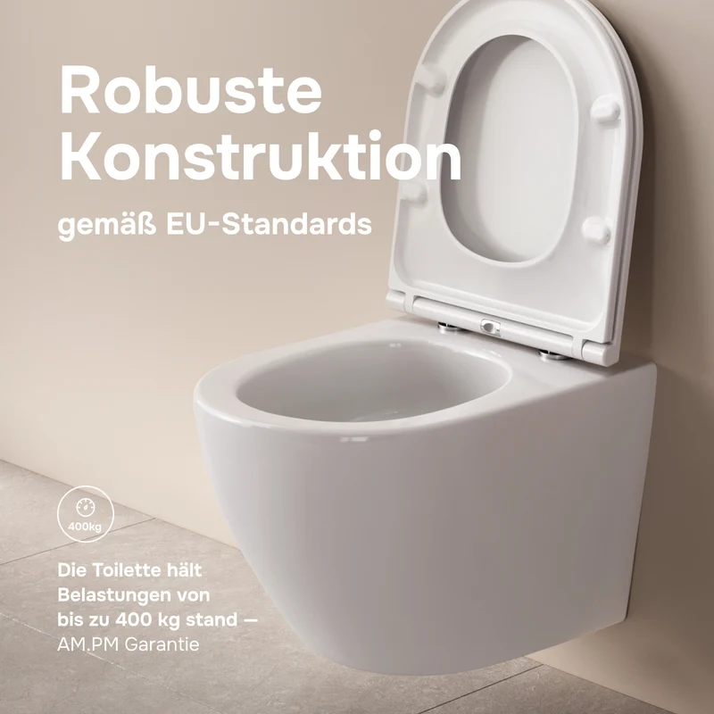 Wand-WC Like AquaSpin spülrandlos mit WC-Sitz – CLA1900PSC