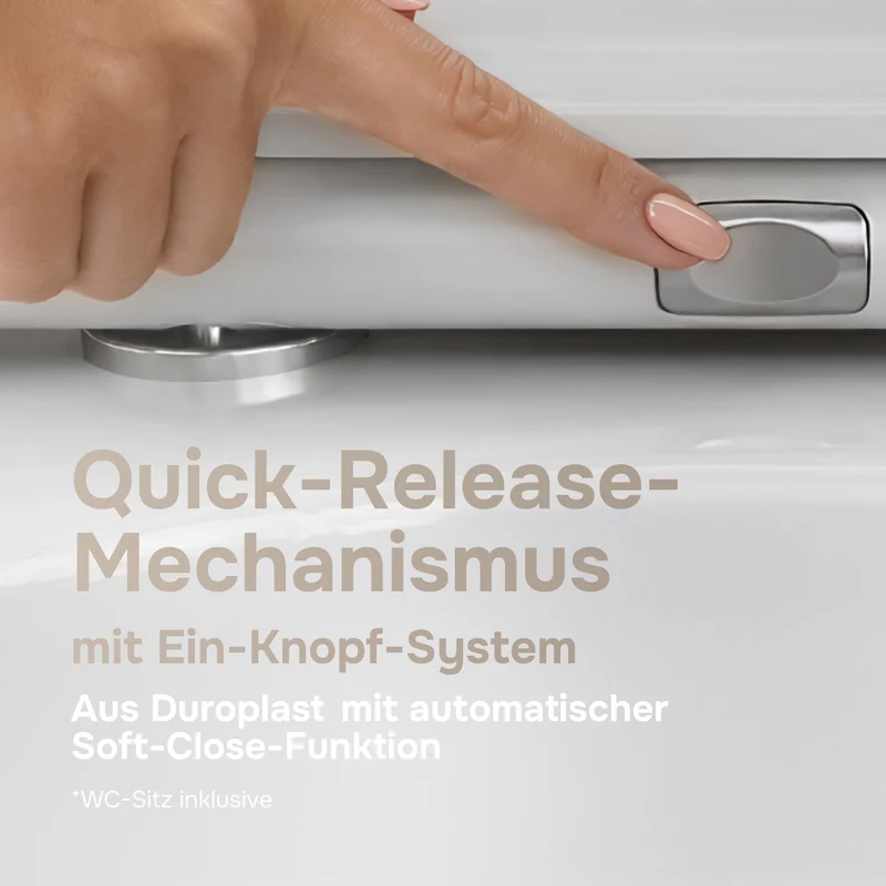Wand-WC Like AquaSpin spülrandlos mit WC-Sitz – CLA1900PSC