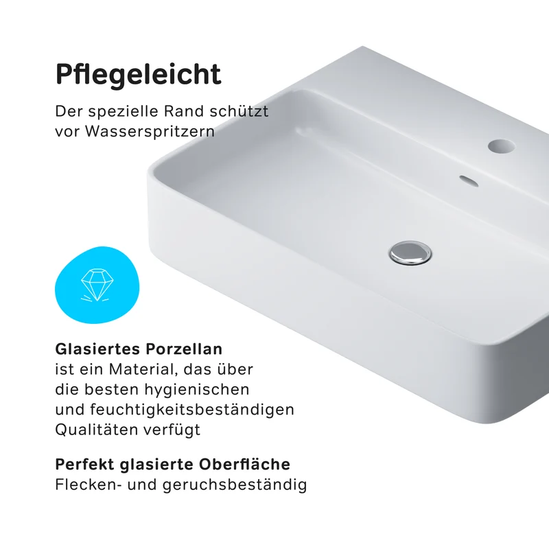 Aufsatzwaschbecken Func 60 cm – MFAWCC10601WG