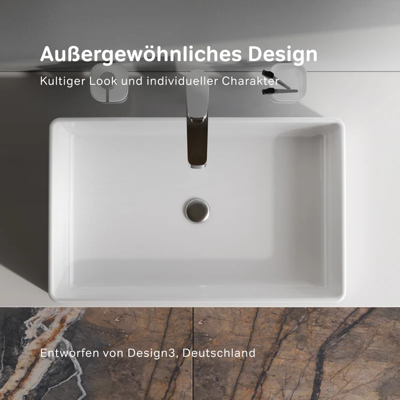 Aufsatzwaschbecken Func 60 cm – MFAWCC10600WG