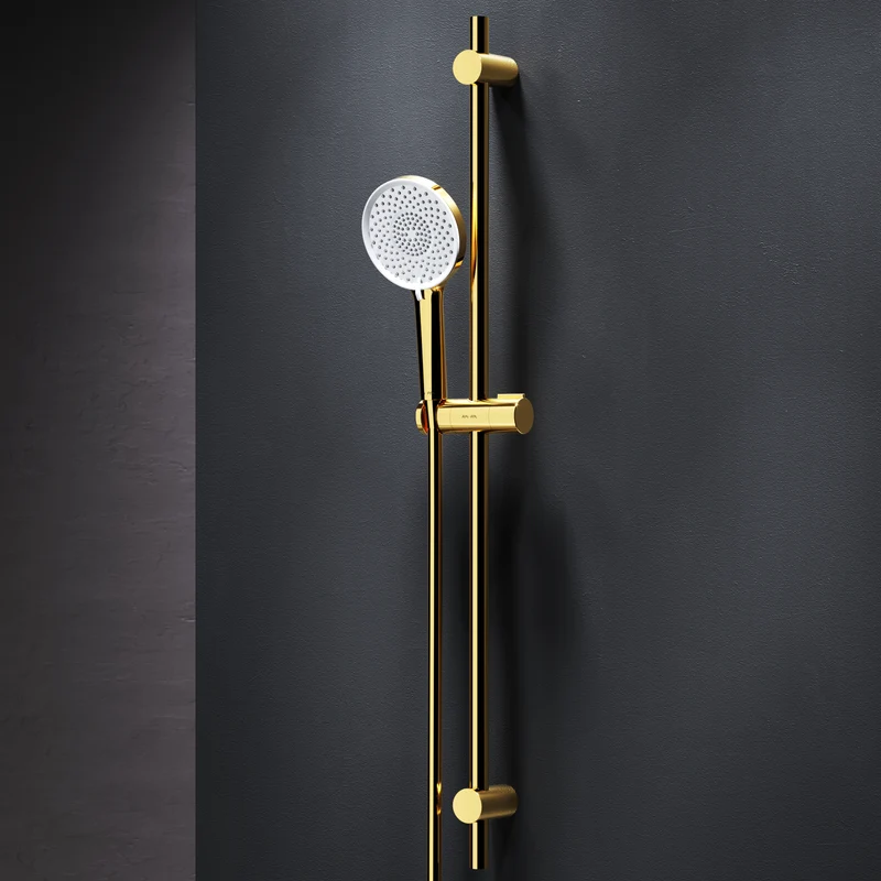 DuschSet X-Joy Brausegarnitur Stangenbrause-Set, Gold – F01XA099