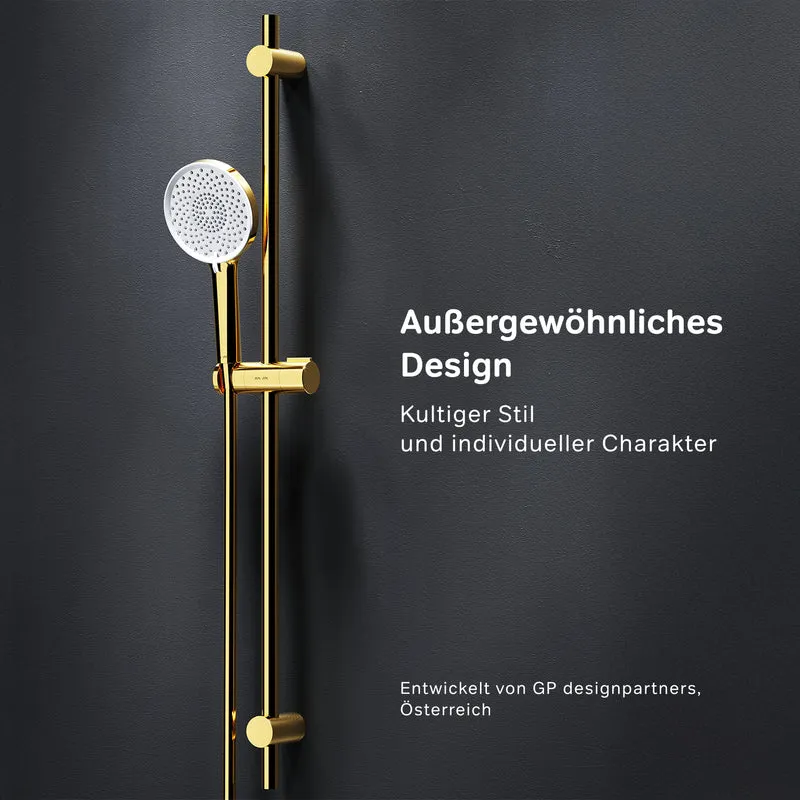DuschSet X-Joy Brausegarnitur Stangenbrause-Set, Gold – F01XA099
