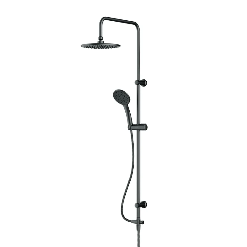 Duschsystem Hit mit Regendusche, Schwarz – F07TB022