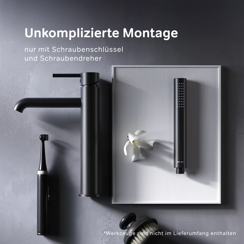 Hohe Waschtischarmatur Spike, Schwarz – FPA92022