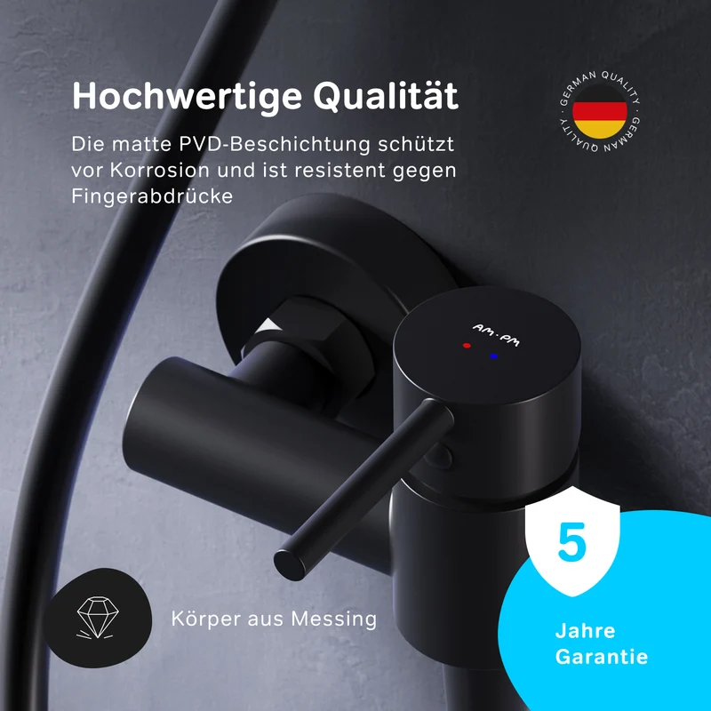 Duscharmatur Spike, Schwarz – FPA20022