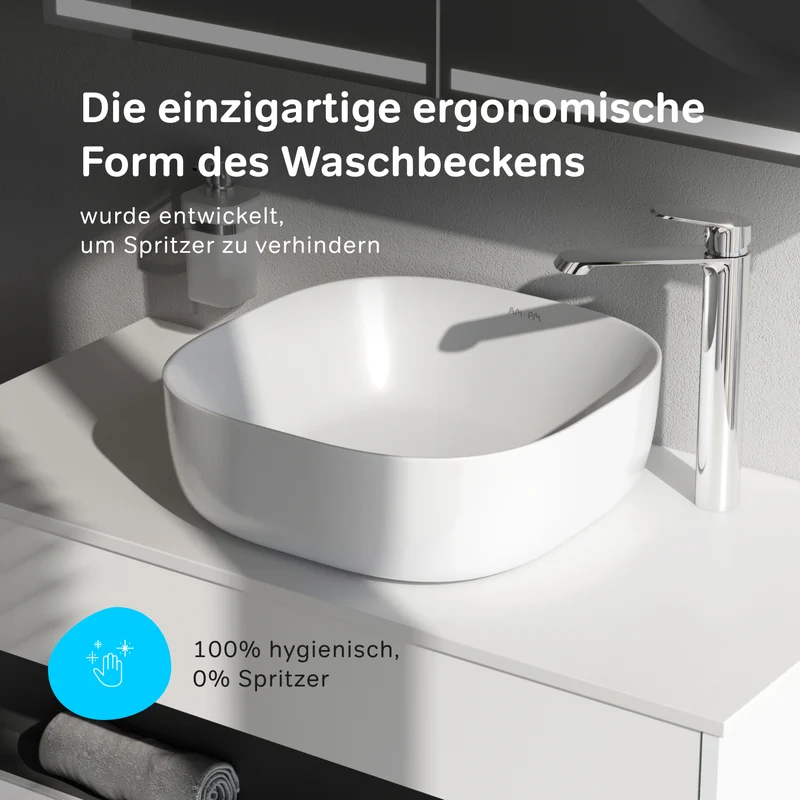 Aufsatzwaschbecken Func 43 cm – MFAWCC30430WG