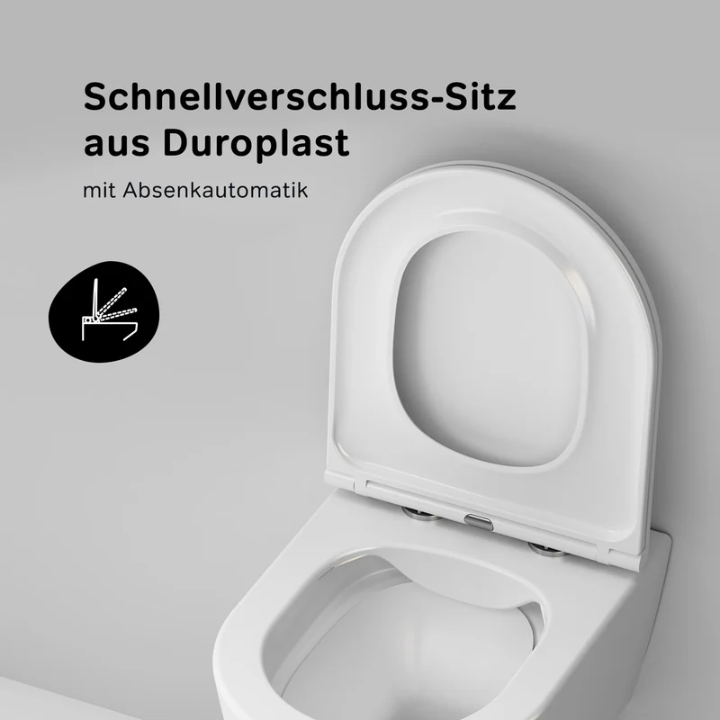 WC-Komplettset Func mit Vorwandelement und Betätigungsplatte in Chrom – IIS90251.FA1700