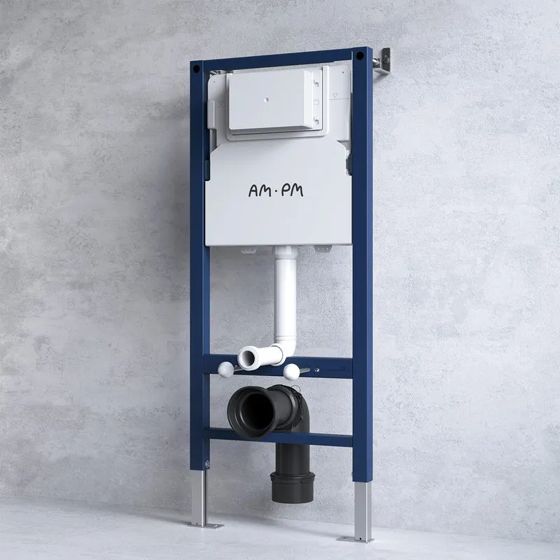 WC-Komplettset Hit mit Vorwandelement und Betätigungsplatte in Chrom – IIS90251.TA1700