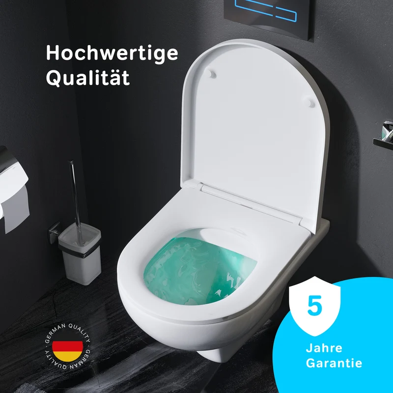 WC-Komplettset Hit mit Vorwandelement und weißer Betätigungsplatte – IIS90201.TA1700