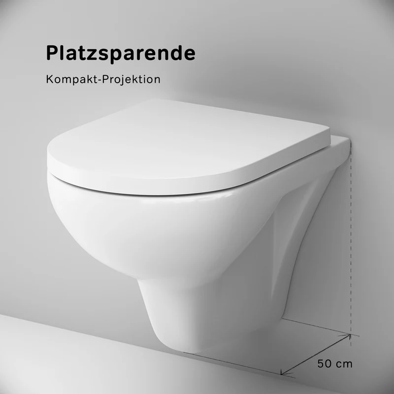 WC-Komplettset Hit mit Vorwandelement und weißer Betätigungsplatte – IIS90201.TA1700