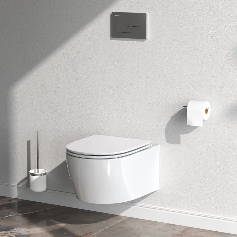 WC-Komplettset X-Joy S mit Vorwandelement und schwarzer Betätigungsplatte – IIS90138.XB1700