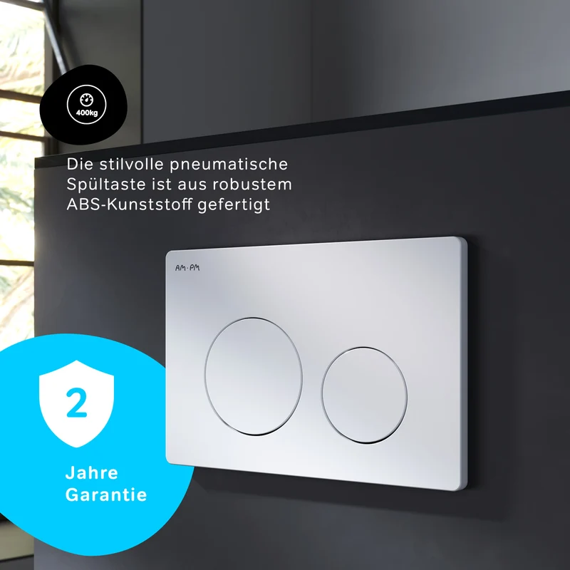 WC-Komplettset X-Joy S mit Vorwandelement und weißer Betätigungsplatte – IIS90101.XB1700