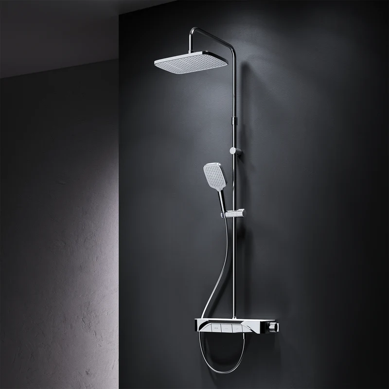 Duschsystem Func mit Thermostat und Regendusche – F07FA200