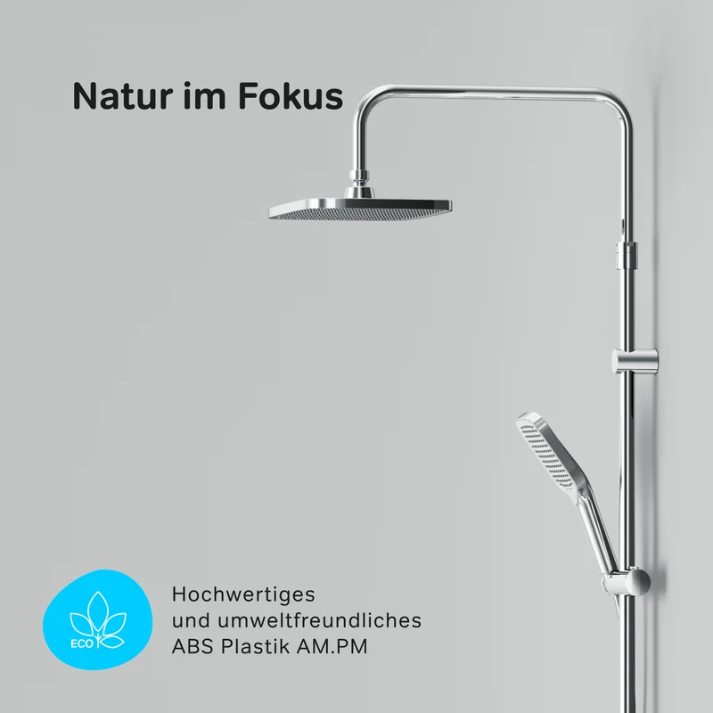 Duschsystem Func mit Thermostat und Regendusche – F07FA200