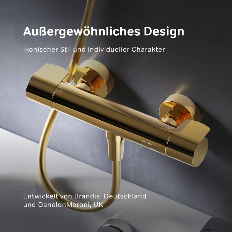 Duschthermostat X-Joy, Gold – FXA40099