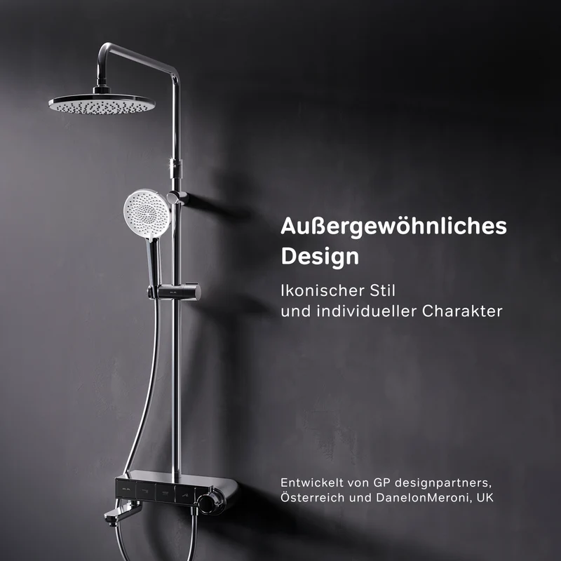 Duschsystem X-Joy S mit Thermostat und Regendusche – F07XB300